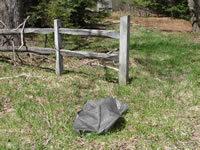 Thompsonville Road near where the road curves